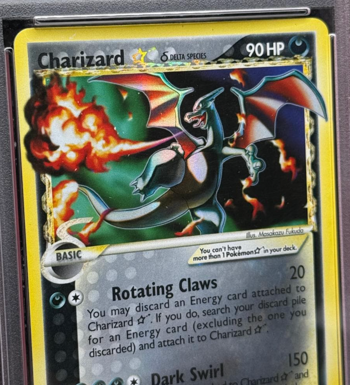 PSA 3 Charizard 100/101 Holo Gold Star EX Dragon Frontiers English Pokemon Card2