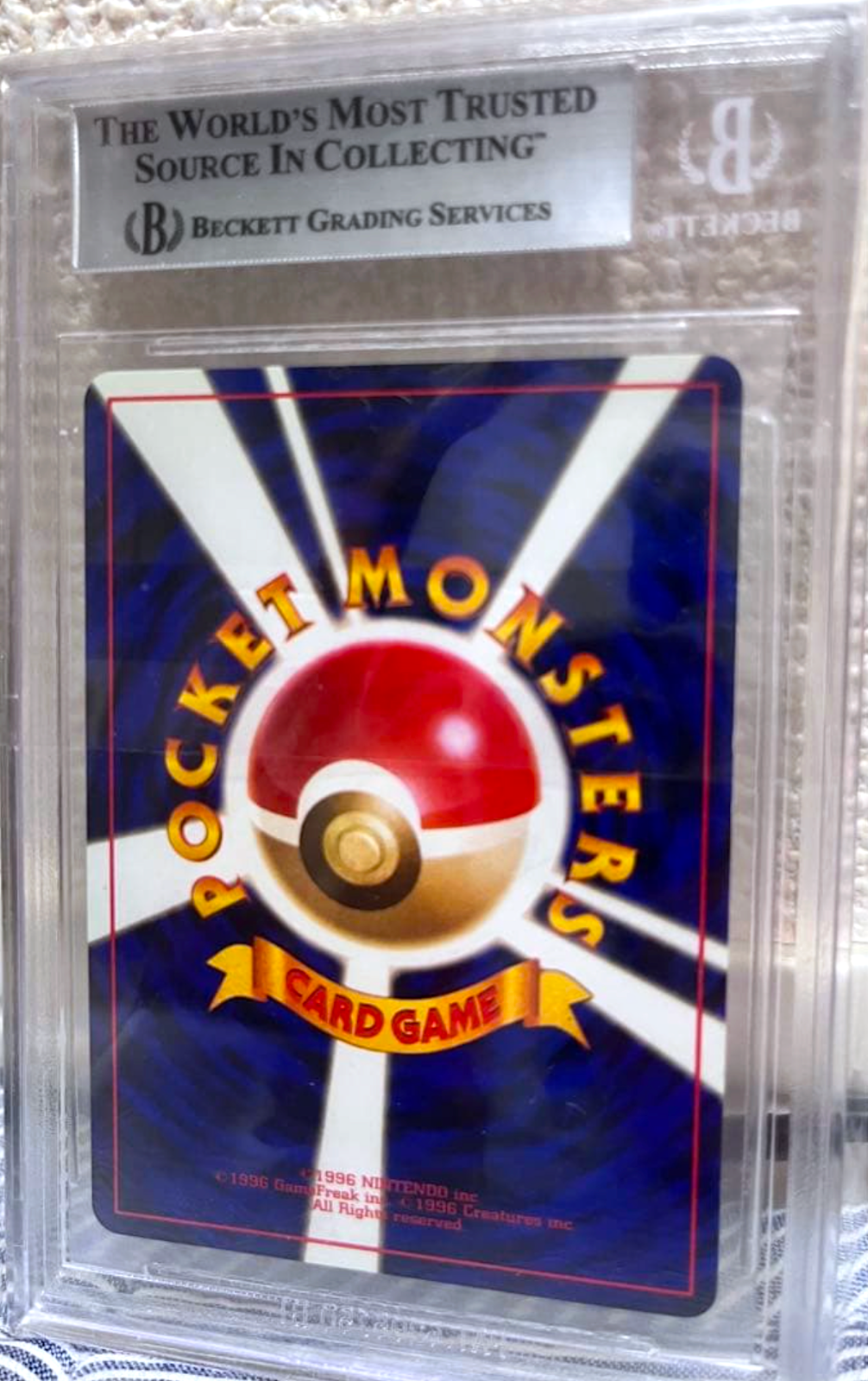 BGS 8 Shining Mewtwo Holo Promo Japanese Pokemon Card Old Back 2001 Vintage PSA5