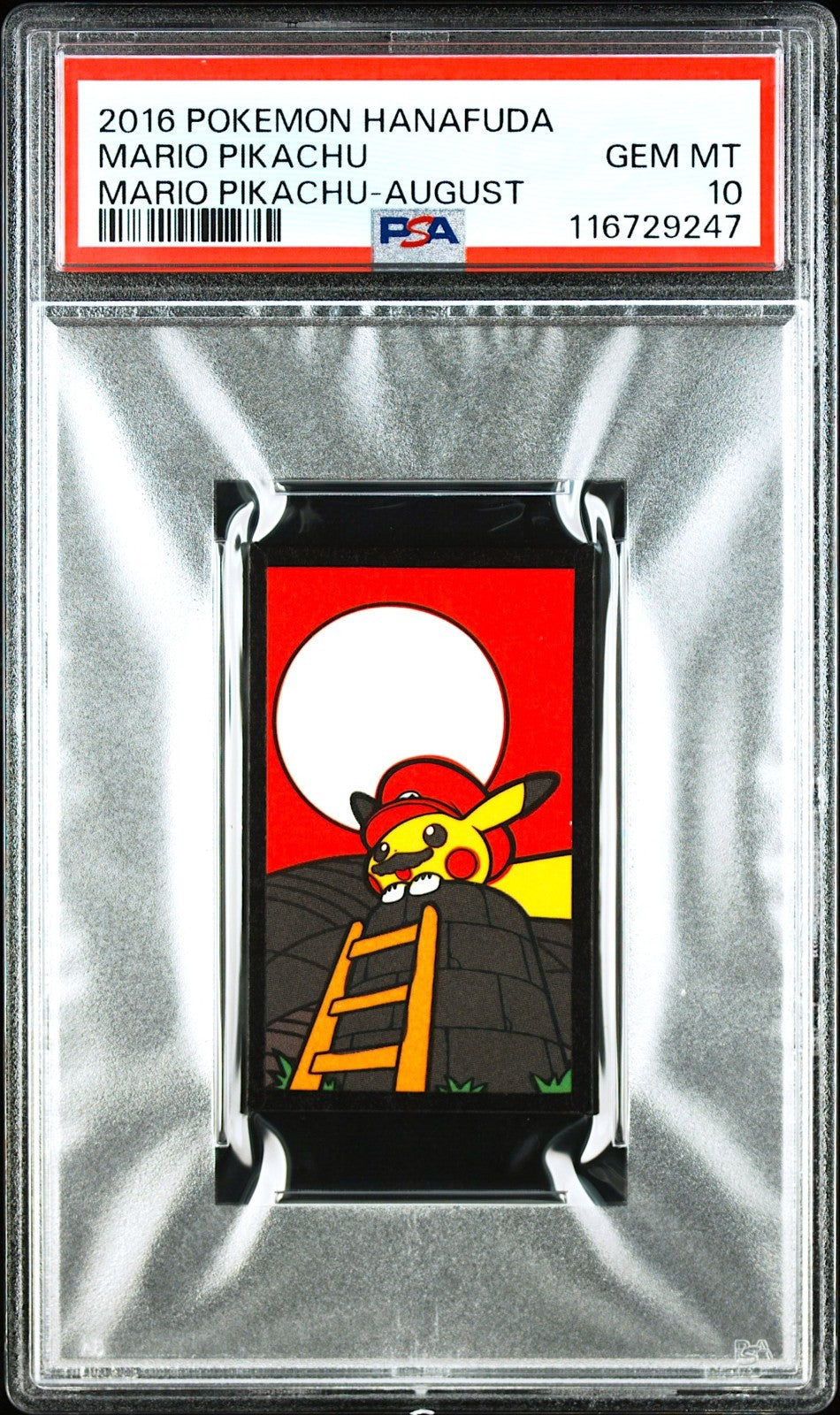 PSA 10 Mario Pikachu Luigi Hanafuda Playing Cards Seq Japanese Pokemon 20161