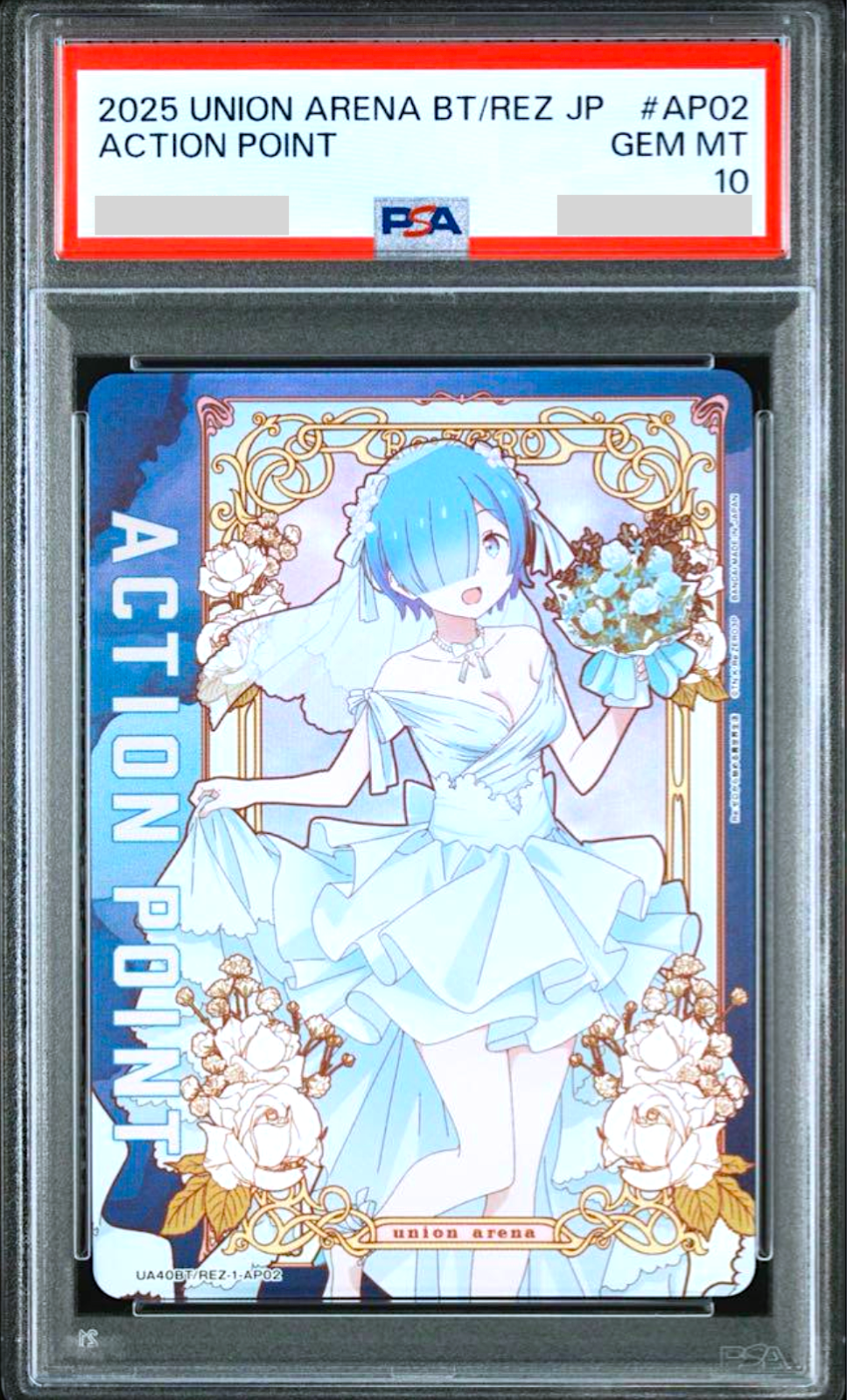 PSA 10 Union Arena Re:Zero Rem Action Point UA40BT/REZ-1-AP02 Japanese 20250