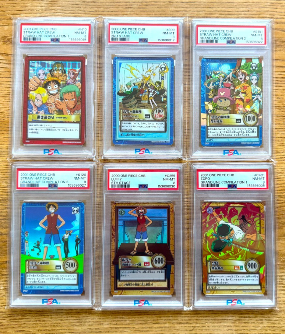 PSA 8 One Piece Hyper Battle H10 S09 S101 S120 C255 C401 Luffy Zoro Nami Vivi0