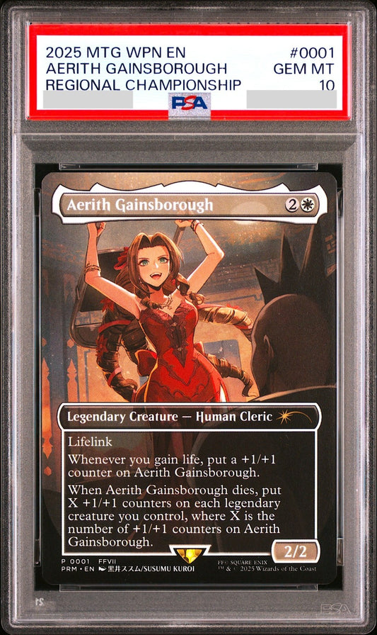 PSA 10 MTG Aerith WPN Promo Regional Championship 0001 English 20250