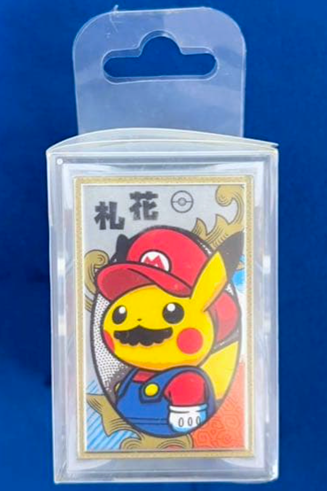 Sealed Pokemon Mario Pikachu Hanafuda Playing Card Nintendo Limited Unopened1