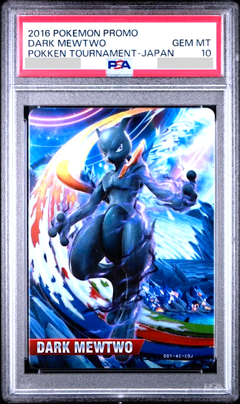 PSA 10 Dark Mewtwo Pokken Tournament Japanese Pokemon Bana Passport Card Bandai0