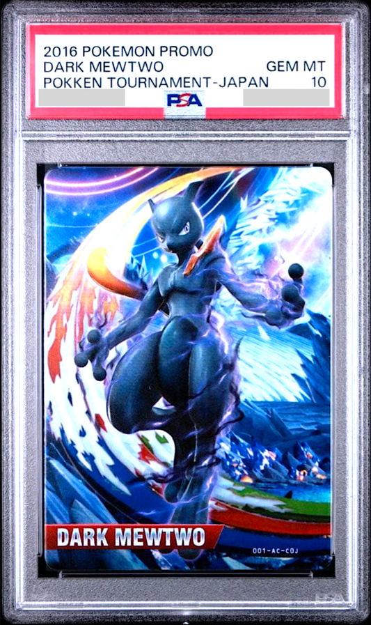 PSA 10 Dark Mewtwo Pokken Tournament Japanese Pokemon Bana Passport Card Bandai0